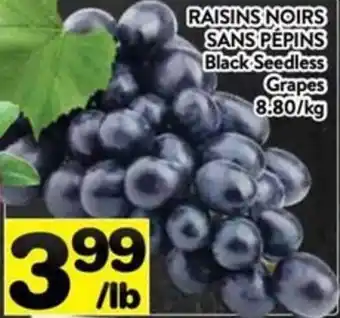 Supermarché PA Black Seedless Grapes offer