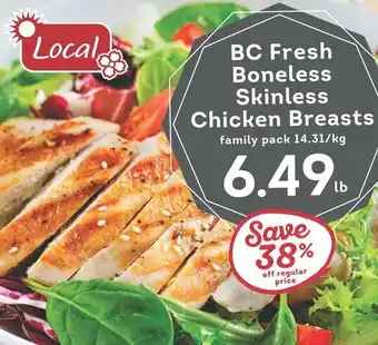 IGA BC Fresh Boneless Skinless Chicken Breasts offer