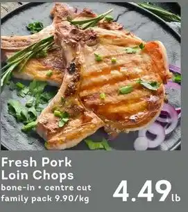 IGA Fresh Pork Loin Chops offer