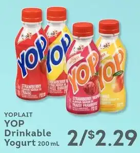 IGA YOPLAIT YOP Drinkable Yogurt offer