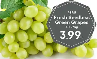 IGA PERU Fresh Seedless Green Grapes offer