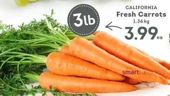 IGA CALIFORNIA Fresh Carrots offer