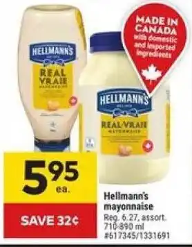 Giant Tiger Hellmann's mayonnaise offer