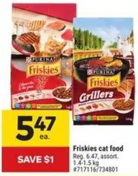 Giant Tiger Friskies cat food offer