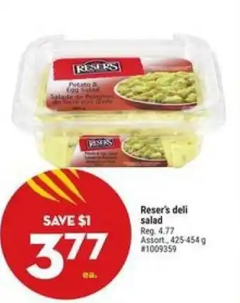 Giant Tiger Reser's deli salad offer