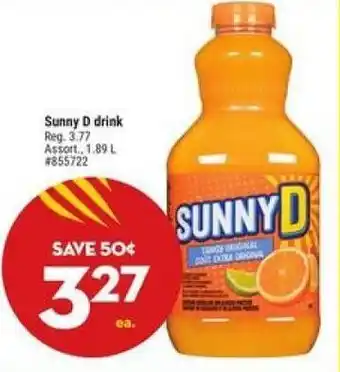 Giant Tiger Sunny D drink offer