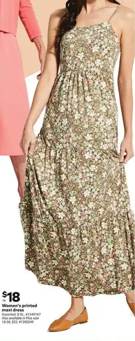 Giant Tiger Women's printed maxi dress offer