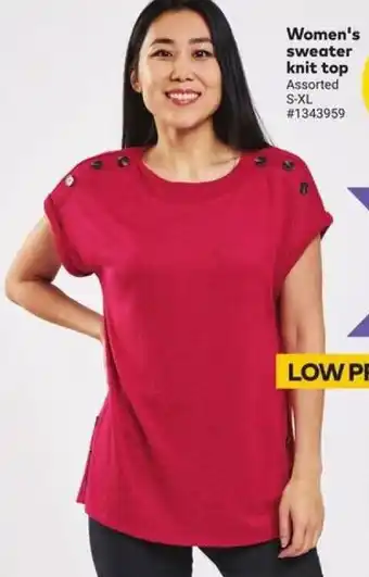 Giant Tiger Women's sweater knit top offer