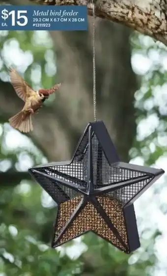Giant Tiger Metal bird feeder offer