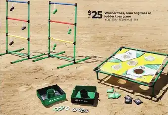 Giant Tiger Washer toss, bean bag toss or ladder toss game offer