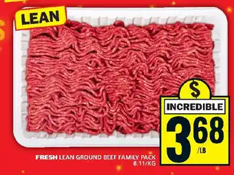Food Basics FRESH LEAN GROUND BEEF FAMILY PACK offer