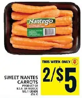 Food Basics SWEET NANTES CARROTS offer