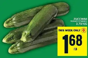 Food Basics ZUCCHINI offer