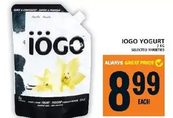 Food Basics IOGO YOGURT offer