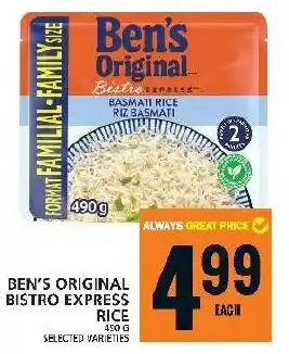 Food Basics BEN'S ORIGINAL BISTRO EXPRESS RICE offer
