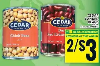 Food Basics CEDAR CANNED BEANS offer