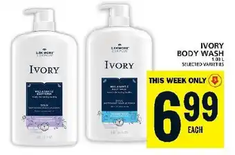 Food Basics IVORY BODY WASH offer