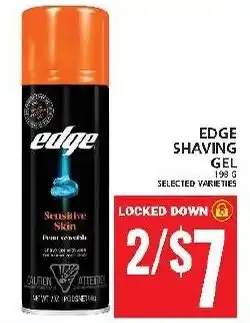 Food Basics EDGE SHAVING GEL offer
