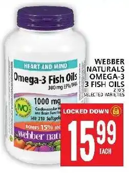 Food Basics WEBBER NATURALS OMEGA-3 3 FISH OILS offer