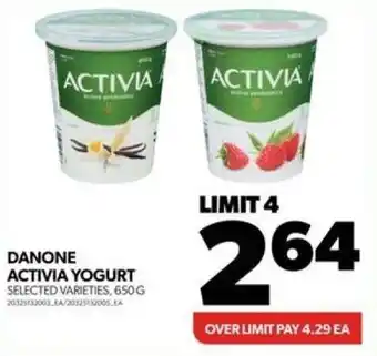 Real Canadian Superstore DANONE ACTIVIA YOGURT offer
