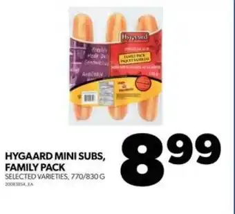 Real Canadian Superstore HYGAARD MINI SUBS, FAMILY PACK offer