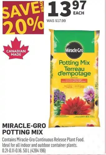 Co-op MIRACLE-GRO POTTING MIX offer
