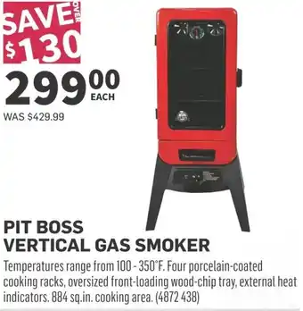 Co-op PIT BOSS VERTICAL GAS SMOKER offer