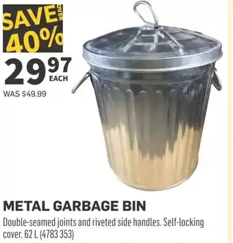 Co-op METAL GARBAGE BIN offer