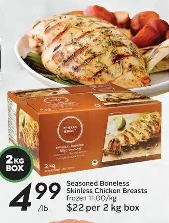 Sobeys Seasoned Boneless Skinless Chicken Breasts offer
