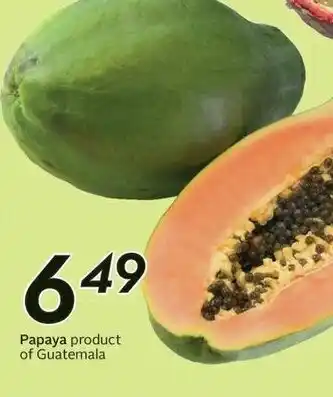 Sobeys Papaya offer