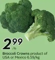 Sobeys Broccoli Crowns offer