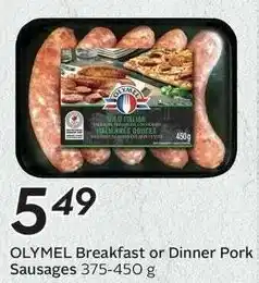 Sobeys OLYMEL Breakfast or Dinner Pork Sausages offer
