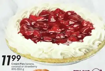 Sobeys Cream Pies banana, coconut or strawberry 895-950 g offer
