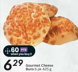 Sobeys Gourmet Cheese Buns 6 pk 425 g offer