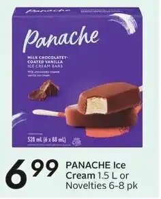 Sobeys PANACHE Ice Cream 1.5 L or Novelties 6-8 pk offer