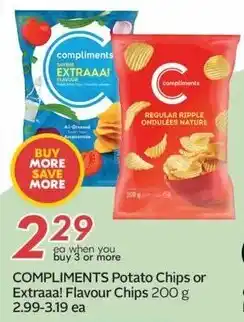 Sobeys COMPLIMENTS Potato Chips or Extraaa! Flavour Chips 200 g offer