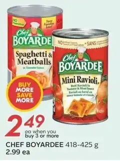 Sobeys CHEF BOYARDEE 418-425 g offer