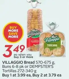 Sobeys Villaggio Bread offer