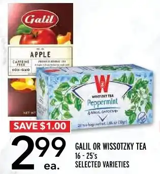 Metro GALIL OR WISSOTZKY TEA offer