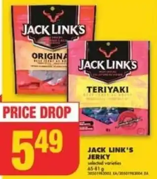 No Frills JACK LINK'S JERKY offer