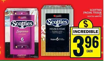 Food Basics SCOTTIES FACIAL TISSUE offer