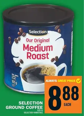 Food Basics SELECTION GROUND COFFEE offer