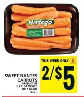 Food Basics SWEET NANTES CARROTS offer