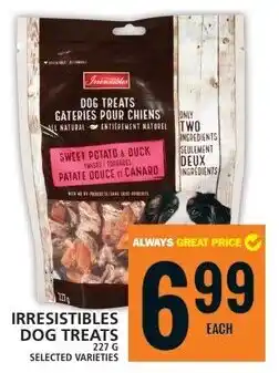 Food Basics IRRESISTIBLES DOG TREATS offer