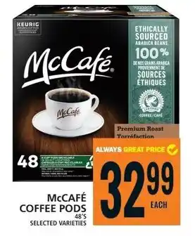 Food Basics McCAFÉ COFFEE PODS offer