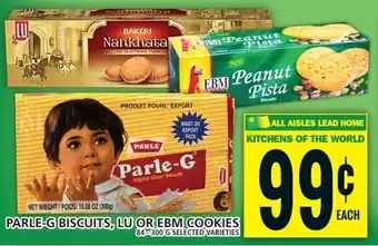 Food Basics PARLE-G BISCUITS, LU OR EBM COOKIES offer