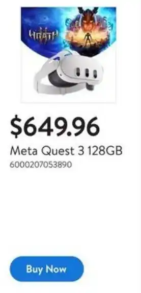 Walmart Meta Quest 3 128GB offer