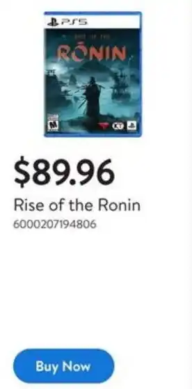 Walmart Rise of the Ronin offer