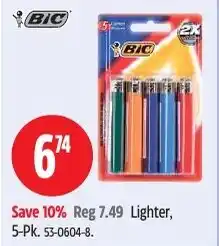 Canadian Tire Lighter offer