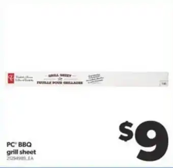 Real Canadian Superstore PC BBQ grill sheet offer